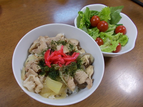 尋斗作/豚丼とサラダ 004.jpg